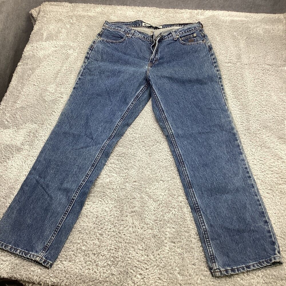 Harley-Davidson Women's Straight Leg Petite Fit Jeans Size 14 Indigo Denim